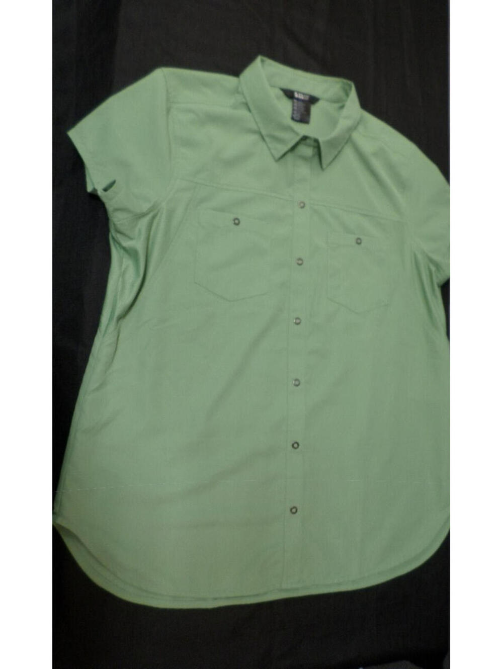 5.11 511 TACTICAL SHORT SLEEVE BUTTON UP GREEN SHIRT SIZE LARGE
